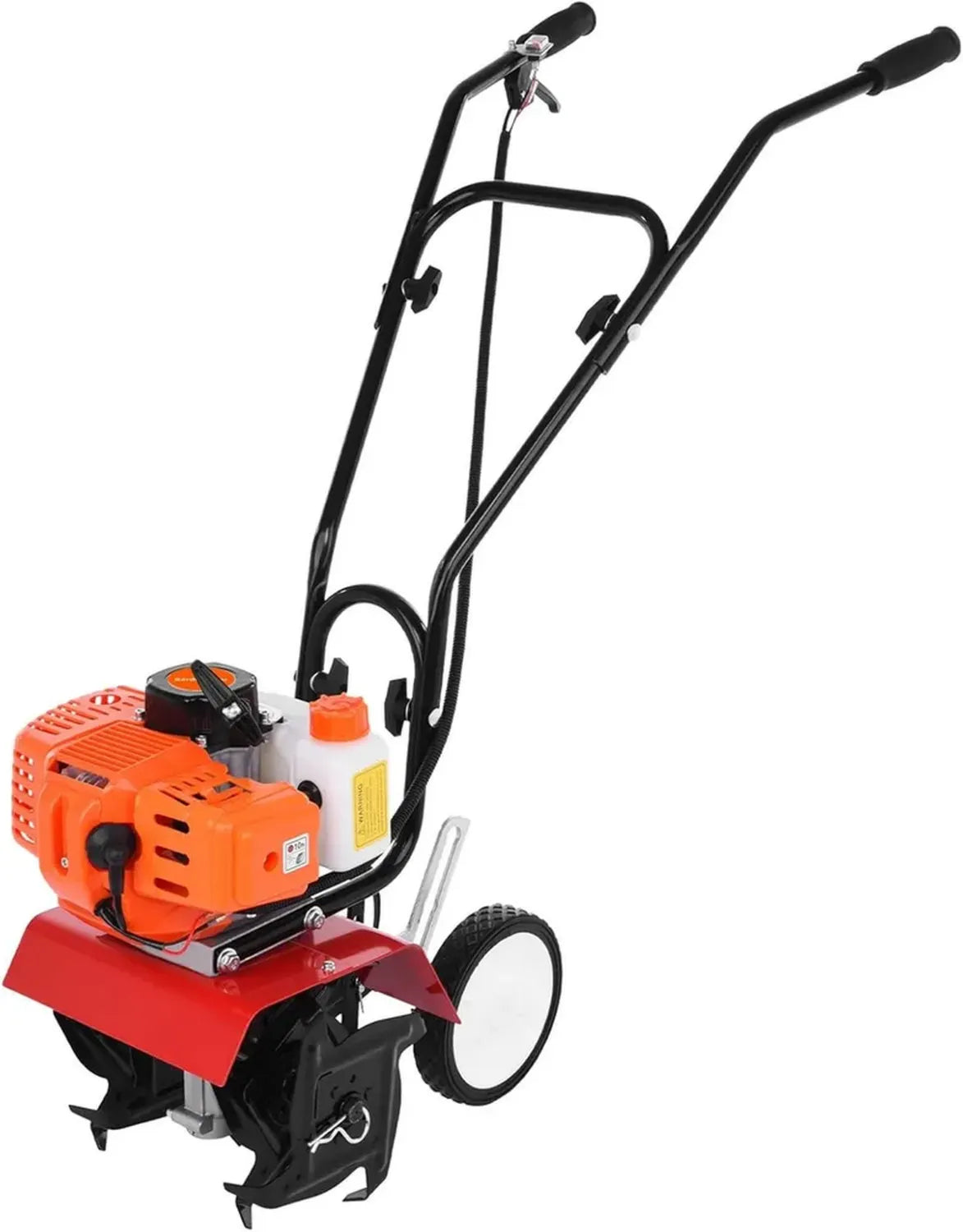 Motobineuse à Essence 52 CC, 18 Pouces, Réservoir 1,2 L, Profondeur 6 cm, Largeur 8 cm, Jardinage