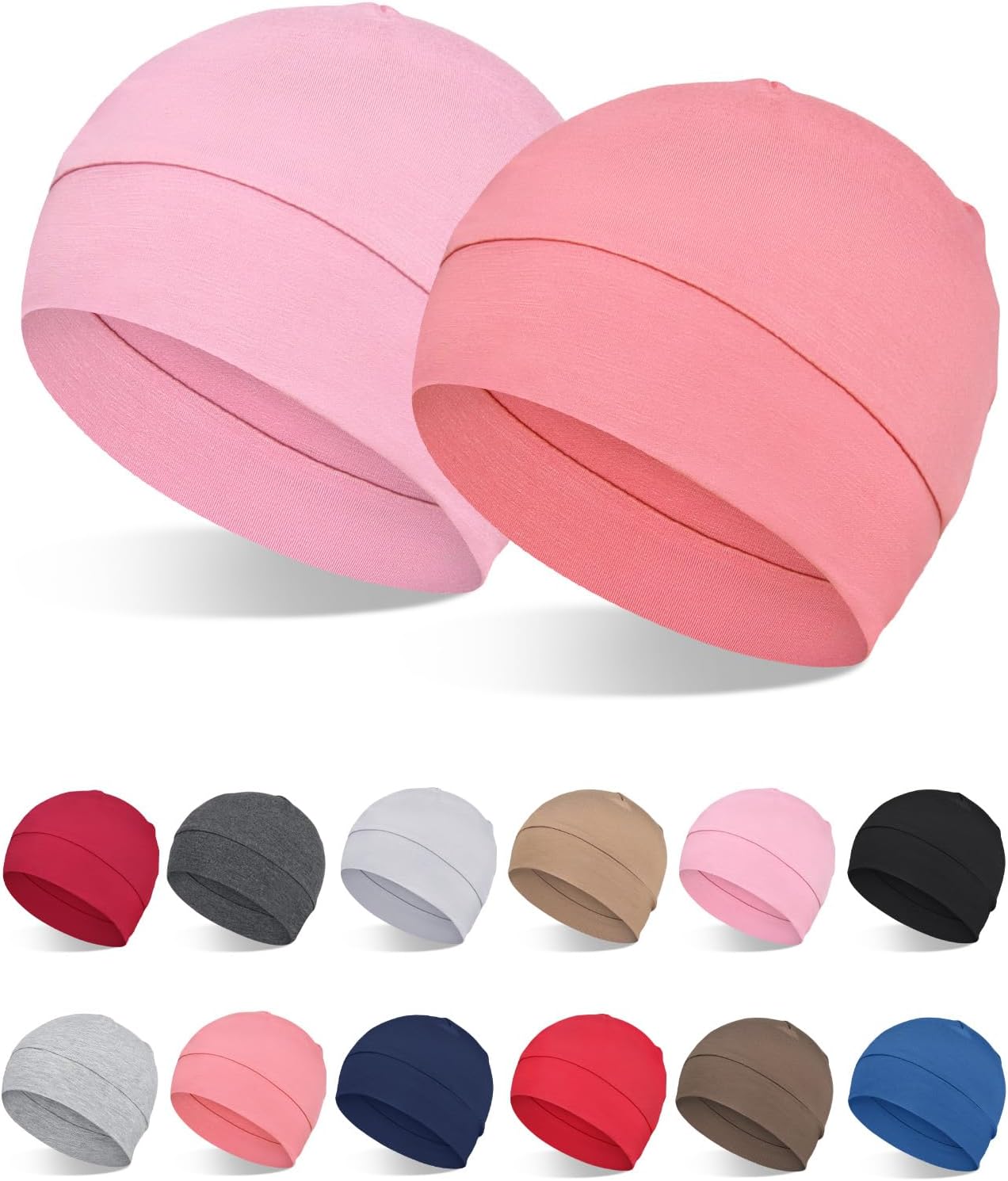 Bonnet doux pour femme — unisexe, format léger, Lot de 2